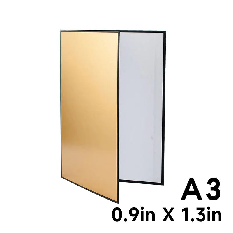 Thick Reflective Paper A3/A4 Photography Collapsible Cardboard Camera White Black Gold Silver Reflector Absorb Light