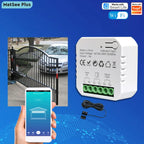 Smart Life WiFi Motorized Swing Gate Sliding Gate Opener Dry Contact 110V 240V Voice Control Works with Tuya  Google Home