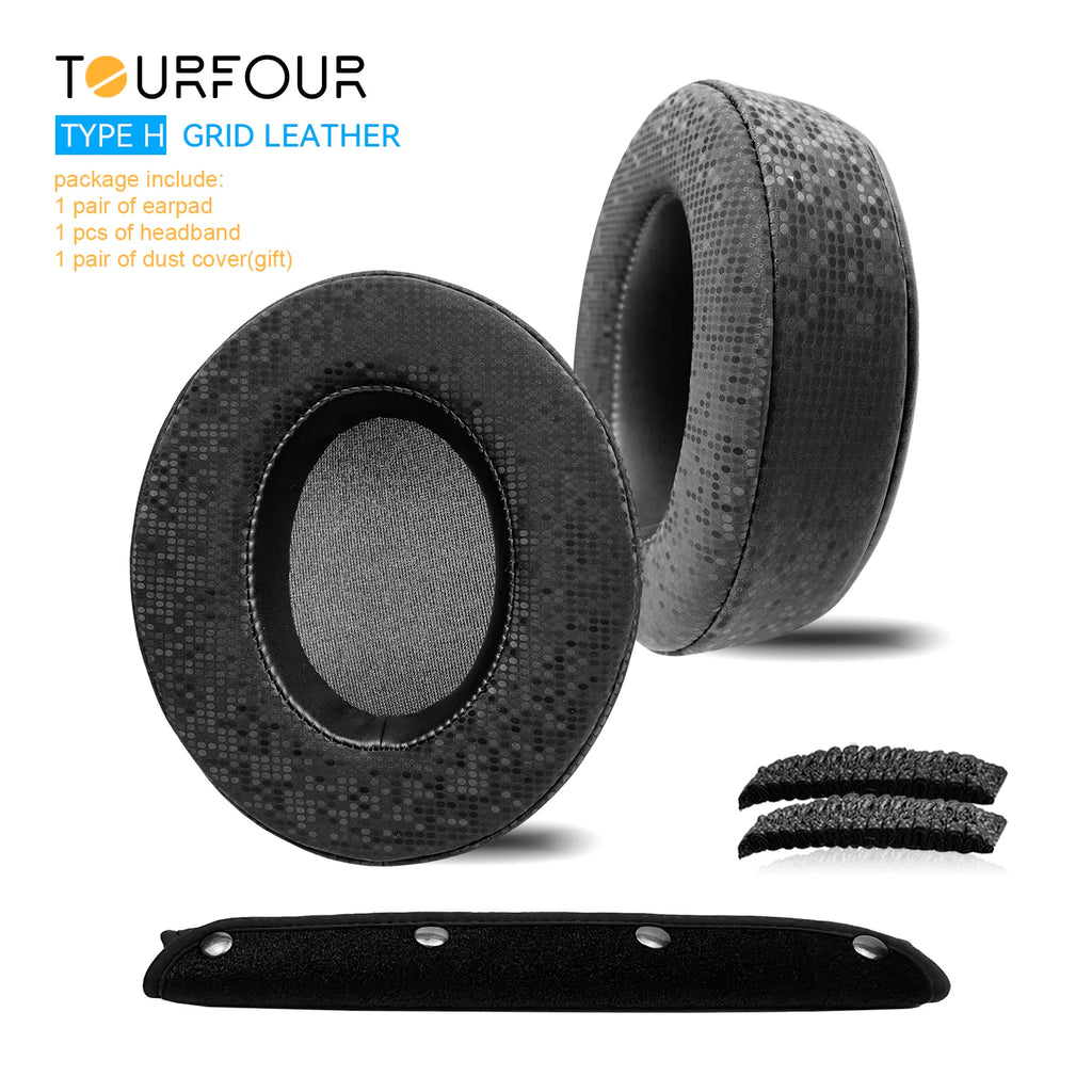 TOURFOUR Replacement Earpads for Audio Technica ATH-M50x,M50xBT,M40x,M30x,M20x,MSR7 Headphones Ear Cushion Sleeve Earmuffs