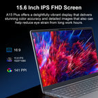 Ninkear A15 PLUS Laptop 15.6" IPS FHD AMD Ryzen 7 5825U Notebook 16G DDR4 +1TB SSD WIFI 6 Windows 11 PRO Office Computer