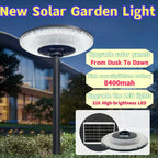  Waterproof Solar UFO Light Outdoor LED Post Lamp for Patio, Yard & Pathway