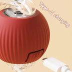New Cat Interactive Ball Toy Automatic Rolling Ball Faux Tail Rechargeable Smart Pet Electric Toy Dog Cat Training Imitate Mouse