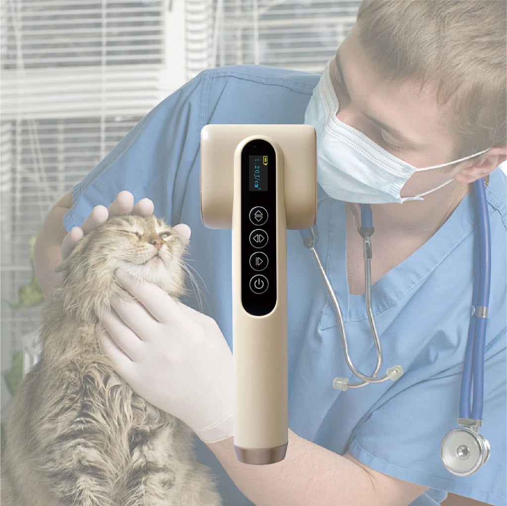 Veterinary LED Laser Therapy Device for Pet Care Red & Blue Light Therapy with UVB Specially Designed for Dogs and Cats