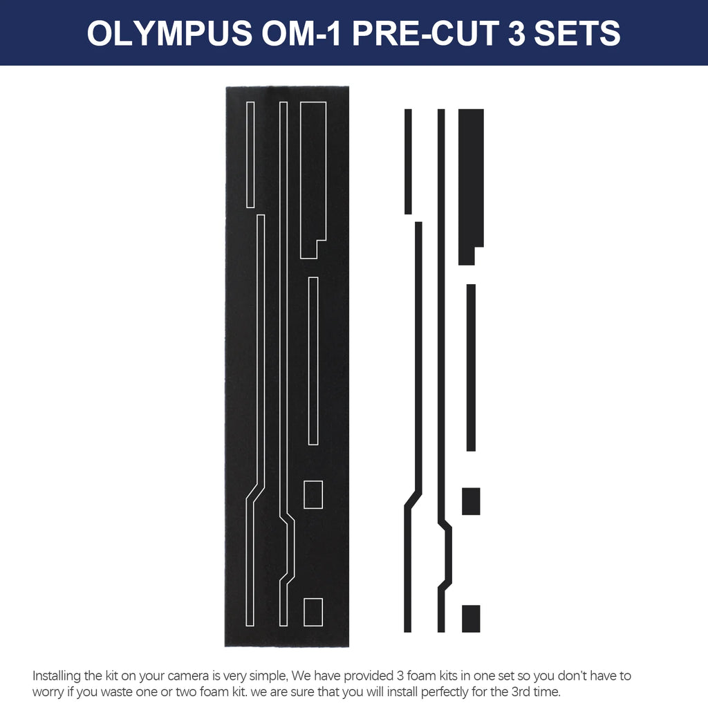 eTone Self Adhesive Light Proof Seal Foam Sponge Custom Repair Kits for Olympus OM-1 OM-2 OM-3 OM-4 Camera Accessories