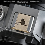 Bronze hot Shoe Cover Suitable for Fuji xt50 xs20 z72 z50 z30 r50 gr3x Micro Single Metal Dust Cover Decorative Accessories