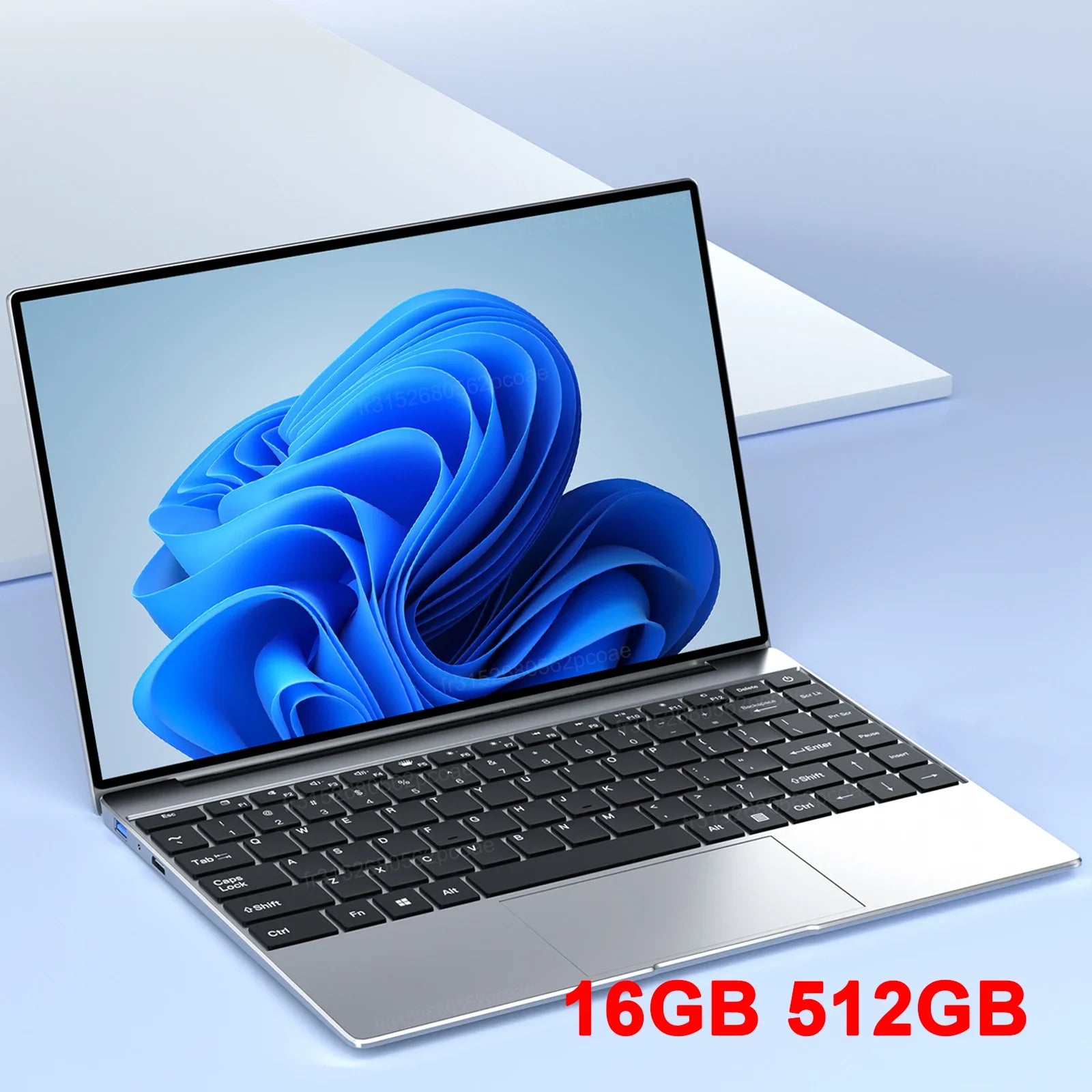 Ultra Slim 14.1 Inch Laptop 16GB RAM 2TB SSD Windows 11 Intel N3700 Notebook 1920x1080 Display Office Study Computer PC For