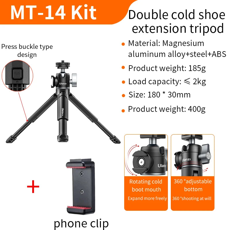 Ulanzi MT-14 Aluminum Alloy Tripod