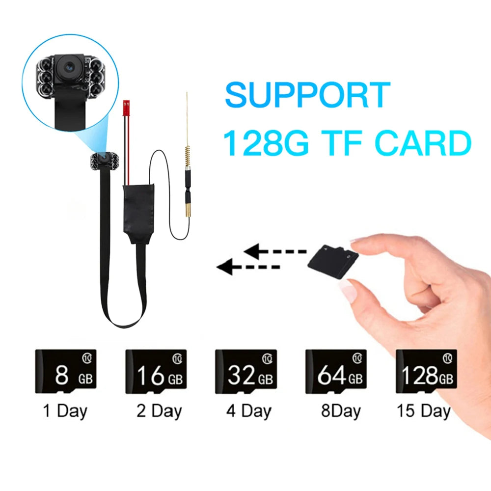 1080P/4K Ultra HD Mini Camera Module WiFi APP Remote Control Wireless Security Surveillance Camera Support Night Shot Camera