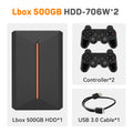 JMachen 500GB Game Hard Drive Launchbox Portable Gaming HDD with 3700+PC/3D Games for PS4/PS3/PS2/Wii/WiiU/Switch Game Console