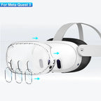 Estuche Transparente Para Accesorios De Meta Quest 3, Cubierta Protectora Para Auriculares VR, Protector De Lente De Cámara, Cristal Templado Para Quest3