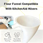 Kitchen Aid Artisan KSM150 5-Qt Tilt-Head Stand Mixer With Easy-Pour Funnel Attachment-For Both Flour And Egg Liquid