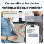 Smart Recording Watch AI Recorder Intelligent Real-time Transcription Translation Conversation Recording Bracelet APP Control