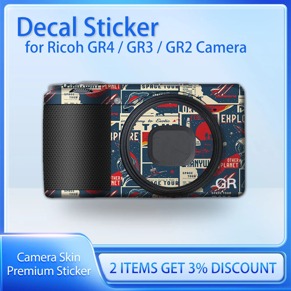 GRIV Película protectora GR4 Cubierta protectora para cámara GRIII Adhesivo protector para Ricoh GR4 GR2 GR3 GR3X GR IV
