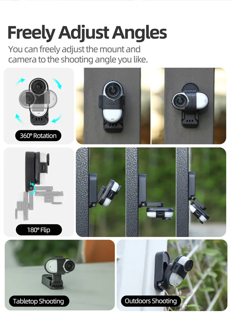 Marco horizontal magnético para Insta 360 GO 3 GO 3S Adaptador vertical Protector Borde fijo Soporte Accesorios de montaje