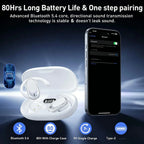 OWS Earphones Over-Ear Open-Ear Wireless Bluetooth 5.4 Headphones Style Noise Cancellation Rotatable Feature With Mic Audi