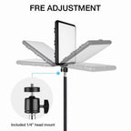 High Power 160 Led Video Light Panel 2800k-7000k Photography Lighting w Remote Control for Live Streaming Photo Studio Lamp