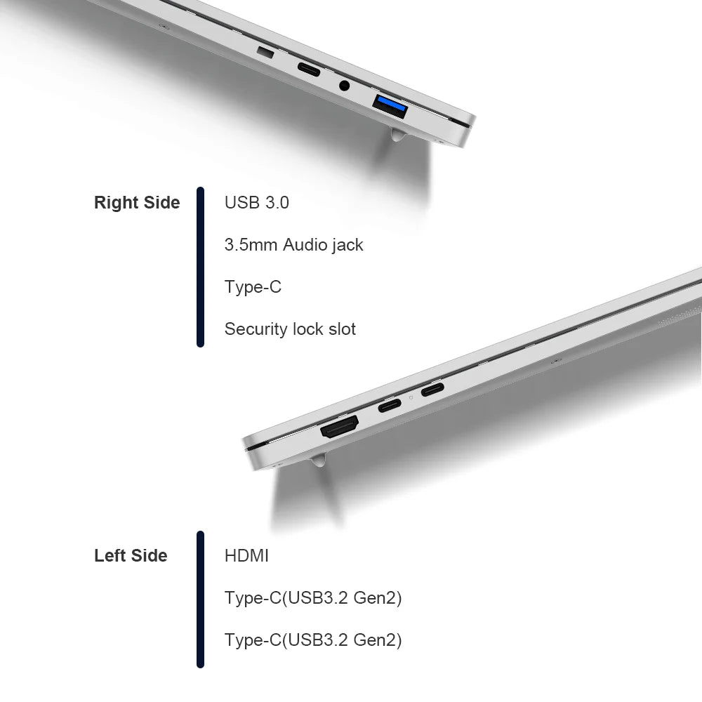 Ninkear S14 Ultra-portable Laptop With 1KG Weight AMD Ryzen 5 14 Inch 2.2K Windows 11 16GB LPDDR5 1TB SSD Computer Type-C