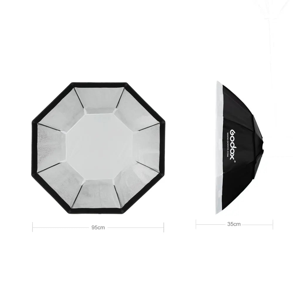 Godox 95cm 120cm 140cm Studio Octagon Honeycomb Grid Softbox Reflector softbox with Bowens Mount for Studio Strobe Flash Light