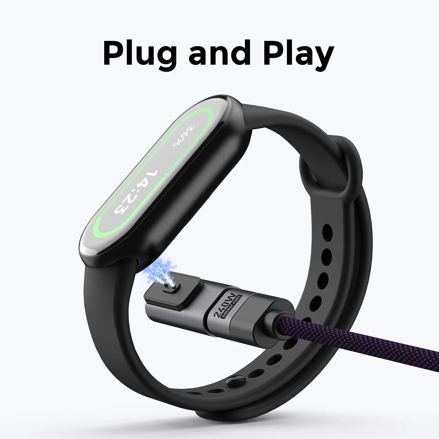 Type-C Charging Adapter USB C Mini Power Connector Protable Converter Plug For Xiaomi Smart Band 10 9 8 With Keychain