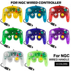 Mando con cable multicolor para consola NGC Mando Joypad para GameCube NGC Joystick clásico Mando para consola de juegos retro Accesorios
