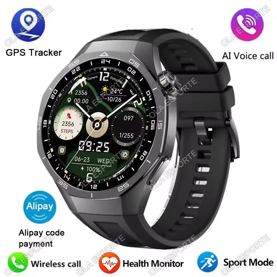 Nuevo Watch 5 Smart Watch 5 Pro Hombre HD AMOLED Pantalla GPS Frecuencia cardíaca Llamada Bluetooth IP68 Impermeable Smartwatch Hombre Regalos de Vacaciones