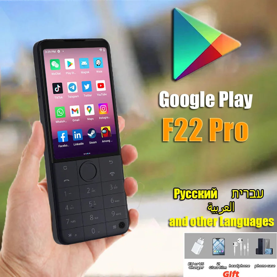 F22 Pro Google Play Android 12 Physical Key Typing Smart Touch Screen Phone  Original Best sell Phone