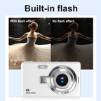 4K HD 1080P Digital Camera Anti-Shake Autofocus Vlogging Camera 96MP Portable Vlogging Camera 16X Zoom for Kid Adult Photography