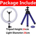 26cm LED Selfie Ring Light Dimmable Led Photography RingLight With Tripod & Phone Stand for Youtube Video Live Makeup Fill Lamps