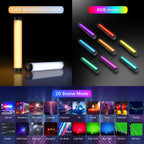 Ulanzi VL110 RGB Stick Light Led Video Tube Light Full Color Magnetic Handheld Lamp Dimmable Portable Photography Studio Light