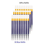13/30PCS Gel Pens Refills Set Kawaii Stationery Writing Pen Black/Red/Blue Ink 0.5 mm Ballpoint Pen Office School Supplies Tools