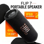 JBL Flip 7 Portable Bluetooth Speaker IP68 Waterproof Wireless Outdoor Speaker 14H Playtime Stereo Bass Sound Box