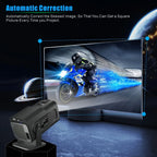 HY320Mini 4K Smart Video Projector,720P HD, 200ANSI Brightness,for Android 11.0,180° Rotatable for Home Theater and Outdoor Use