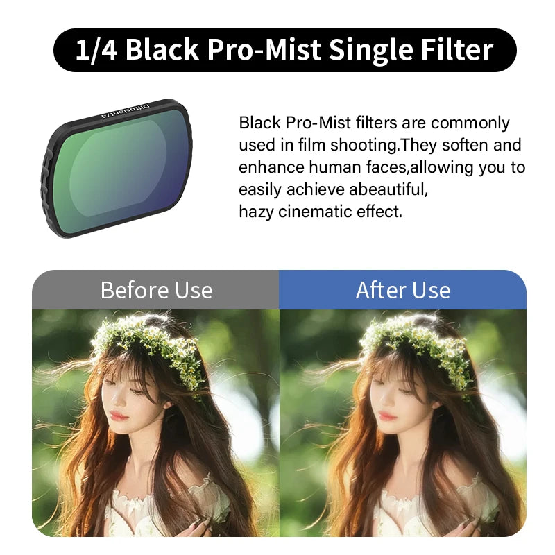 Ronkoen For DJI OSMO Pocket 3 Magnetic ND/CPL Filter Set Creator Combo Accessories, Action Camera Neutral Density Filters