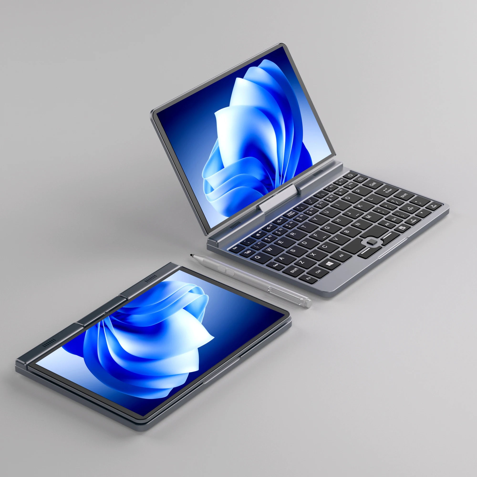 YSJMNPC 12th Gen Mini Laptop Intel N95 Quad Core 8 Inch Screen LPDDR5 12GB 4800MHz M.2 1TB Windows11Pro AX WiFi6 BT5.2 RJ45 LAN
