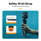 TELESIN Buoyancy Bar Selfie Stick Waterproof Selfie Stick With Hand Strap Wireless Remote Control For Gopro Hero 9 10 11 12