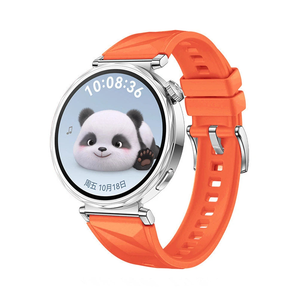 18mm Silicone Strap for Huawei Watch GT4 41MM / GT5 41MM / GT5 Pro 42MM Ice Crystal Pattern Silicone smart watch replacement wri