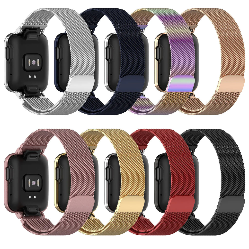 Milanese Magnetic correa Mi Watch Lite 2 metal Magnetic Loop correa For Redmi watch 2  Wristband Bracelet+Case cover