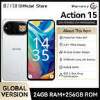 IIIF150 ACTION 15 Global Version Smartphone Helio G81 Massive 5100mAh Battery 48MP Camera 6.67" Display Dual Screen Design
