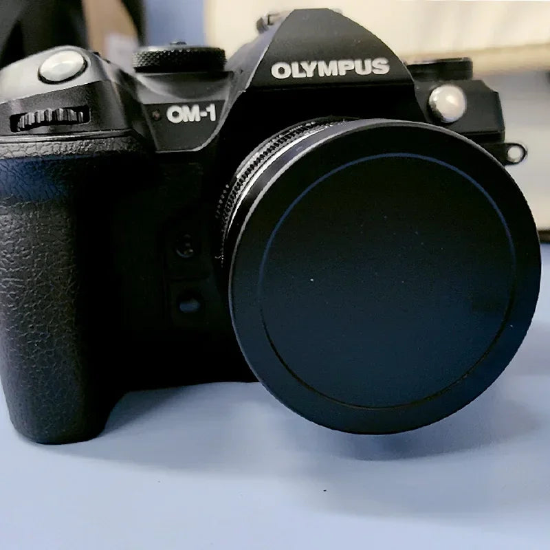 Metal Bayonet Square Lens Hood Comes with Metal Cap for Olympus M.Zuiko Digital 17mm F/1.8