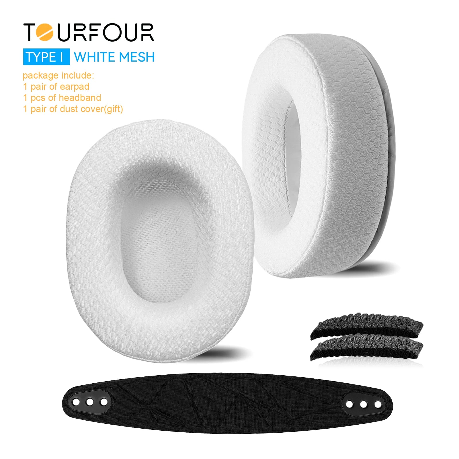 TOURFOUR Replacement Earpads for Steelseries Arctis Nova Pro Wire, Nova 7, Nova 3, Nova 1 Headphones Ear Cushion Headband