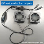 USB mini speaker for computer Surround stereo adhesive style Mini Portable speaker plug and play