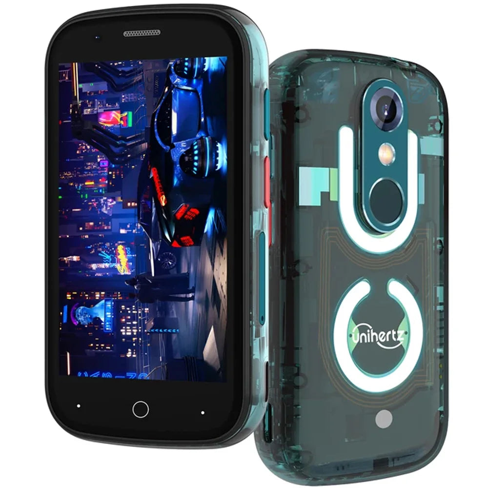 Unihertz Jelly Star 8GB 256GB Mini Smartphone Android 13 Led Light Unlocked Transparent Backshell Cellphones 48MP 3 inch Phone