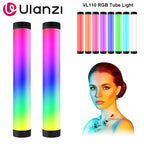 Ulanzi VL110 RGB Stick Light Led Video Tube Light Full Color Magnetic Handheld Lamp Dimmable Portable Photography Studio Light