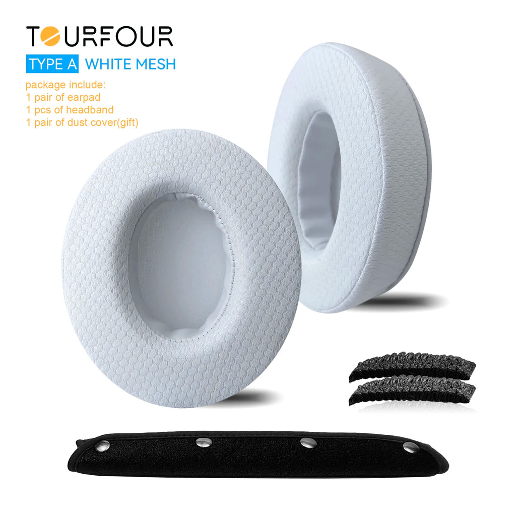 TOURFOUR Replacement Earpads for Audio Technica ATH-M50x,M50xBT,M40x,M30x,M20x,MSR7 Headphones Ear Cushion Sleeve Earmuffs