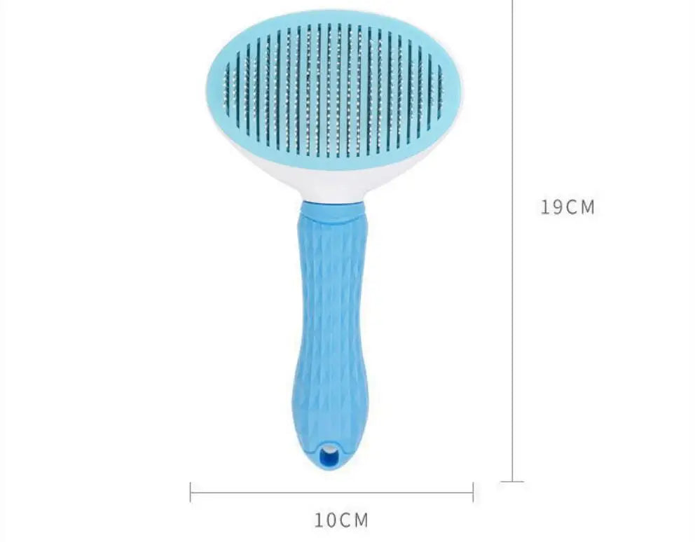 Cepillo de pelo para perros y gatos, cepillo para el cuidado y el cuidado de gatos, peine de acero inoxidable para limpieza de