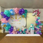 Mehofond Cubiertas personalizadas para telón de fondo de cumpleaños, baby shower, boda, rectángulo de 2 lados, arco cuadrado, fondo de Chiara, decoración, foto