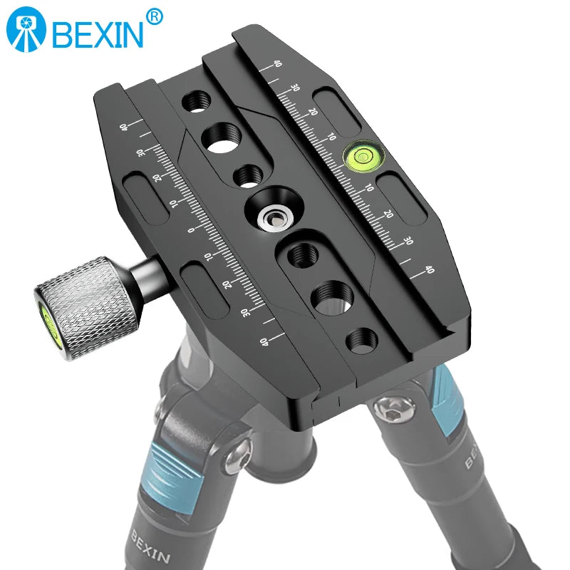 BEXIN Aluminium 50mm/70mm/90mm/110mm Quick Release Clamp Tripod Ball Head Mount Clamp for Arca-Swiss Standard Camera Monopod