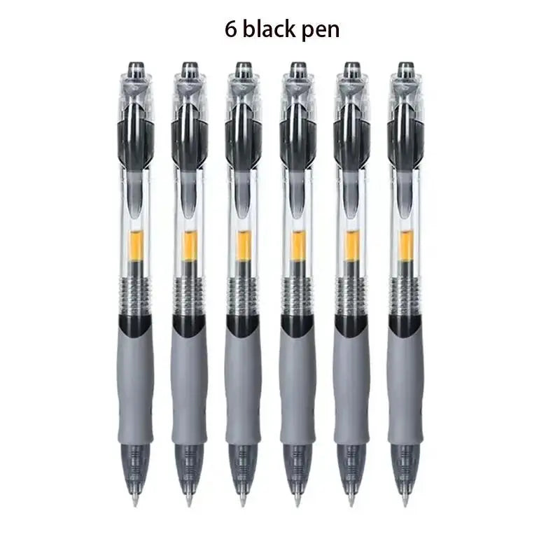 13/30PCS Gel Pens Refills Set Kawaii Stationery Writing Pen Black/Red/Blue Ink 0.5 mm Ballpoint Pen Office School Supplies Tools