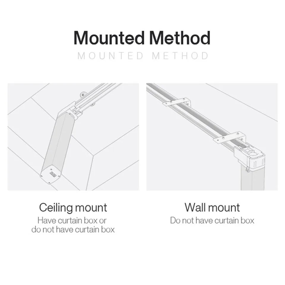 Aqara Super Silent Electric Curtains Track for Zigbee/ A1/B1/C2/C3 Tuya Wifi Curtain Motor Smart Home Curtain Rail Remote