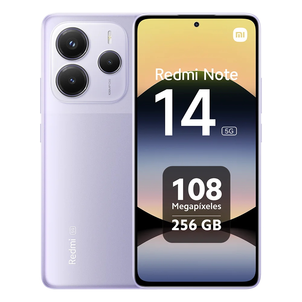 Xiaomi Redmi Note 14 5G European Version 8+256GB  Dimensity 7025-Ultra AMOLED Display 6.67" 120Hz 108MP Main Camera OIS 45W Charging, IP64, NFC
